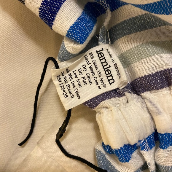 Lemlem Stripe shorts romper size M - Picture 9 of 9